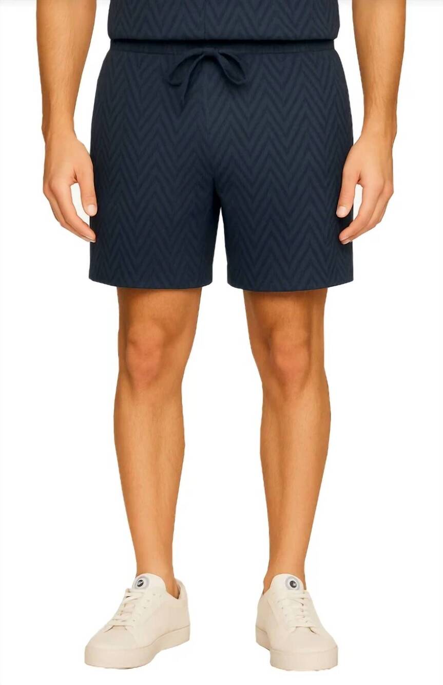 NEW FLAGS & ANTHEM faywood drawstring short in navy